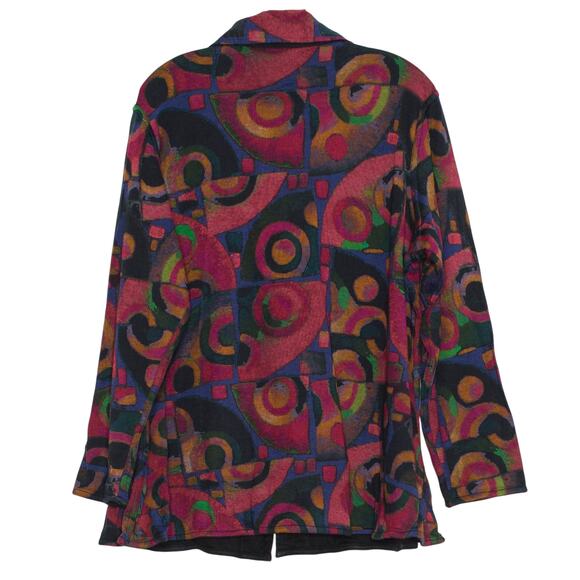 NWT Parsley & Sage Jacket Reversible Boho Abstract Colorful Retro Funky Artsy 1X - Picture 2 of 6